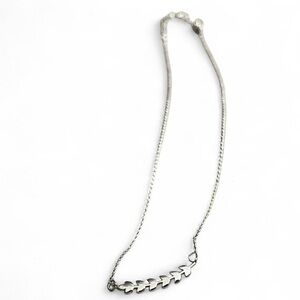Elegant Silver Leaf Necklace